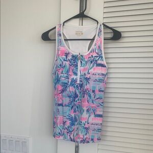 Lilly Pulitzer Tropical Print Tank Top